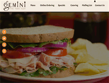 Tablet Screenshot of geminideli.com